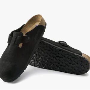 Birkenstock Black Suede Sandals